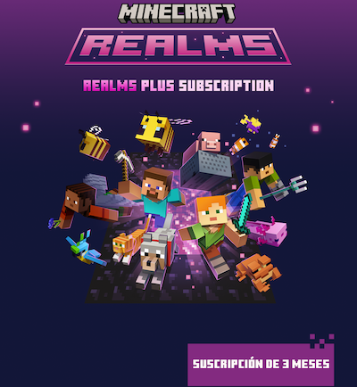 Minecraft Realms Plus 3-Month Subscription