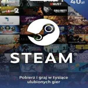 Steam Wallet Card 40 PLN (PL), Multilanguage, Steam