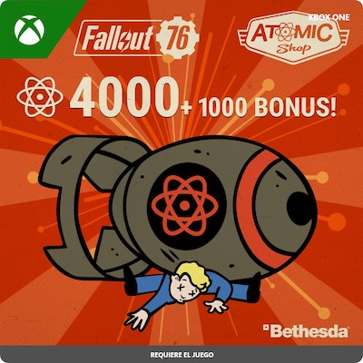 Fallout 76: 4000 (+1000 Bonus) Atoms - Xbox One