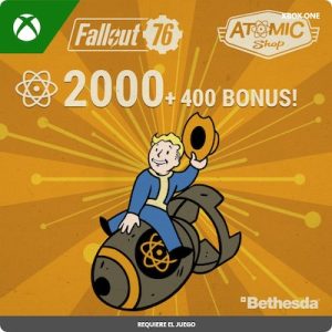 Fallout 76: 2000 (+400 Bonus) Atoms - Xbox One